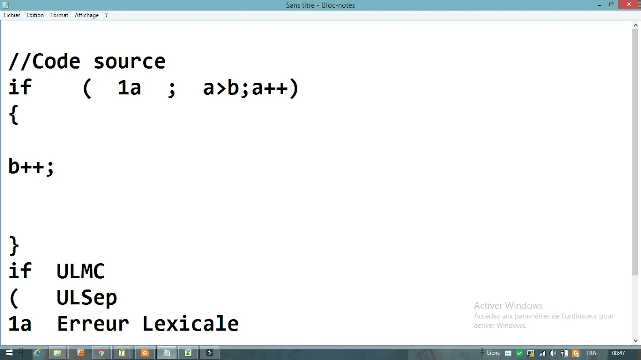Chapitre II  Analyse Lexicale