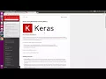 Installing keras a deep learning module in Python