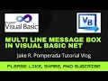 Multi Line Message Box in VB NET