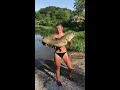 CATFISH NOODLING 27lb Flathead Catfish weighed on HME Scales