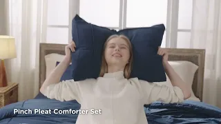 Bedsure Pinch Pleat Comforter Set