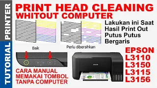 cara membersihkan print head epson l3110 l3150 3115 3156 manual tanpa pc head cleaning epson l3110