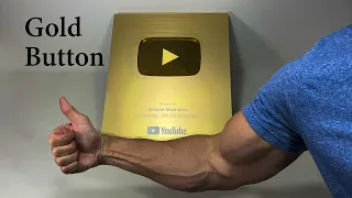 Unboxing the YouTube Golden Play Button award
