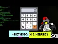 4 Easy Simple calculations commands in Linux Terminal for beginners