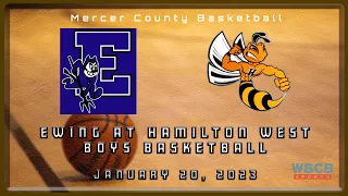 High School Boys Basketball Ewing Blue Devils at Hamilton West Hornets 23