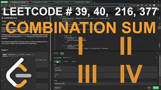Combination Sum I II III IV - LeetCode 39 40 216 377