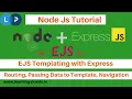 EJS Templating with Express Routing Passing Data to Template Navigation Node Js Tutorial