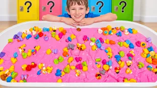 Mysterious Slime Challenge! Kids learn to work as a team. 💚🫧