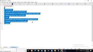 Collection Framework Hashtable