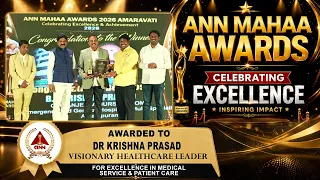 🩺 B.R. KRISHNA PRASAD FELICITATED FOR MEDICAL EXCELLENCE..! | ANN MAHAA Doctor Awards AP 2026