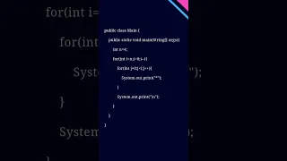 Java program to print patterns