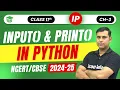 Class 11 IP Input and Print Functions in Python Chapter 3 Fundamentals of Python - Code 065
