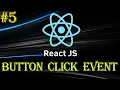 React Tutorial React Button Click Event Function Example Beginner to Advance Series