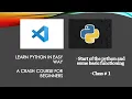 Python Crash Course Class 1 Printing Hello World