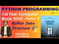 1st Year Computer Science Lists Tuples Dictionaries in Python Built-in Data Structures