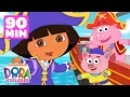 Download Lagu Dora the Explorer Visits Pirates and Fantastical Shores! 🏴‍☠️ 90 Minutes | Dora \u0026 Friends