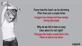 pink try lirik terjemahan p nk