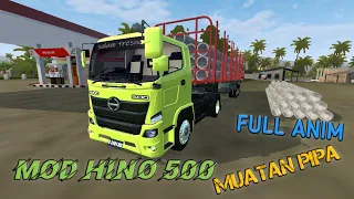 Download MOD Bussid Truk Hino 500 Muatan pipa beton by Ghoni Rk MP3