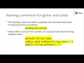 Classes in Java setter getter methods this keyword
