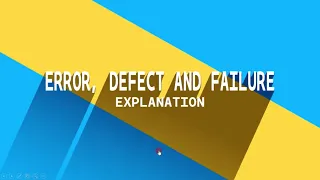 1 2 3 1 Errors Defects and Failures ISTQB