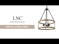 LNC drum chandelier