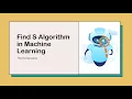 Find-S Algorithm in Machine Learning with Example FriendsExplanation