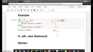 Control Flow IF ELSE Machine Learning Course Applied AI Tutorial 9