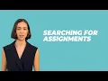 How To Search For Assignments Using Advent eLearning