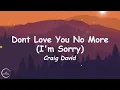 Download Lagu Craig David - Don't Love You No More (I'm Sorry) (Lyrics)🎵