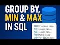 Master SQL GROUP BY MIN MAX Simplest Explanation for Beginners MS SQL Tutorial
