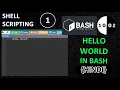 Shell Scripting Basics Bash Language - Hello World