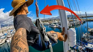 DANGER: CRACKED CABLE in the Standing Rigging on our Oyster 485 (pt.2/2)