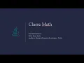 Funcionamento da Classe Math