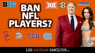 Big Ten SEC Big 12 ACC ban NFL players Week TCU vs North Carolina USC vs San Jose State
