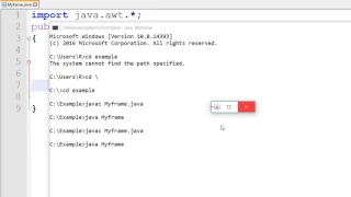 How to Create Frame in Java AWT Hindi