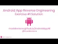 Android App Reverse Engineering - Exercise Solution