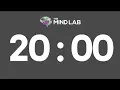 Countdown timer - 20 mins
