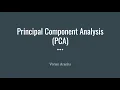 Part 15 Principal Component Analysis PCA Implementation in Python