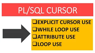 - Explicit Cursor Use with while loop in Oracle Database
