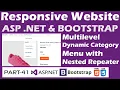 Responsive Website-ASP NET Bootstrap-Part 41-Online Shopping Site - Multilevel Dynamic Menu
