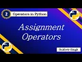 Operators in Python Part 2 Assignment Operators