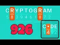 CRYPTOGRAM 926