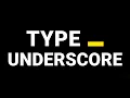 How To Type Underscore on Laptop Keyboard