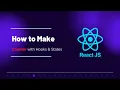 How to Create a React Counter with Hooks States React Tutorials