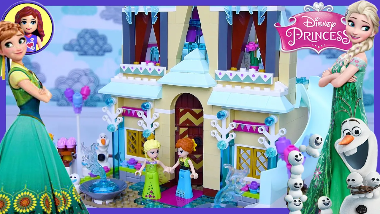 LEGO Elsa's Magical Ice Palace Disney Princess Speed Build Silly Play Review - Kids Toys