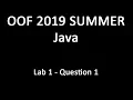 Java - Lab 1
