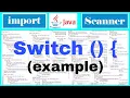 Switch statement example in java with import and scanner