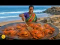Tamil Aunty Selling Live Sea Crabs Masala Fry Pondicherry Street Food