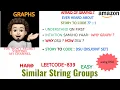 Similar String Groups Leetcode - 839 DSU AMAZON Explanation Live Coding