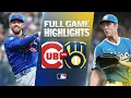 CUBS vs BREWERS Full Game Highlights June 26 2026 MLB Season Jacob Misiorowski